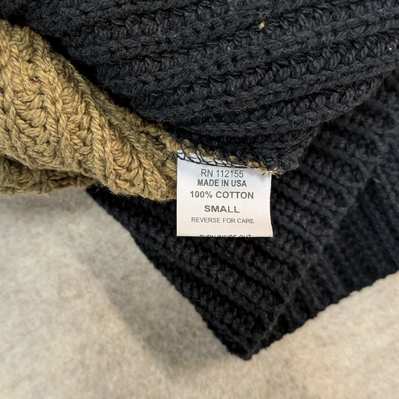 Colorblock Knit Cotton Vest Margaret Winters Size Small (Oversized) Tan & Red - Picture 7 of 8